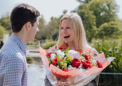proposal in the italian gardens in london!