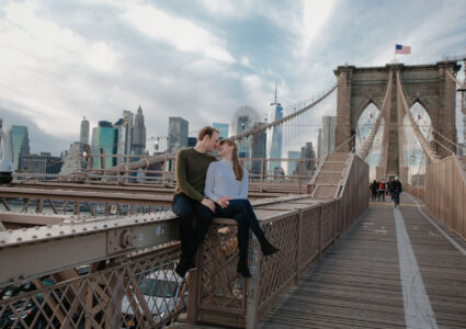 brooklyn bridge engagement photos