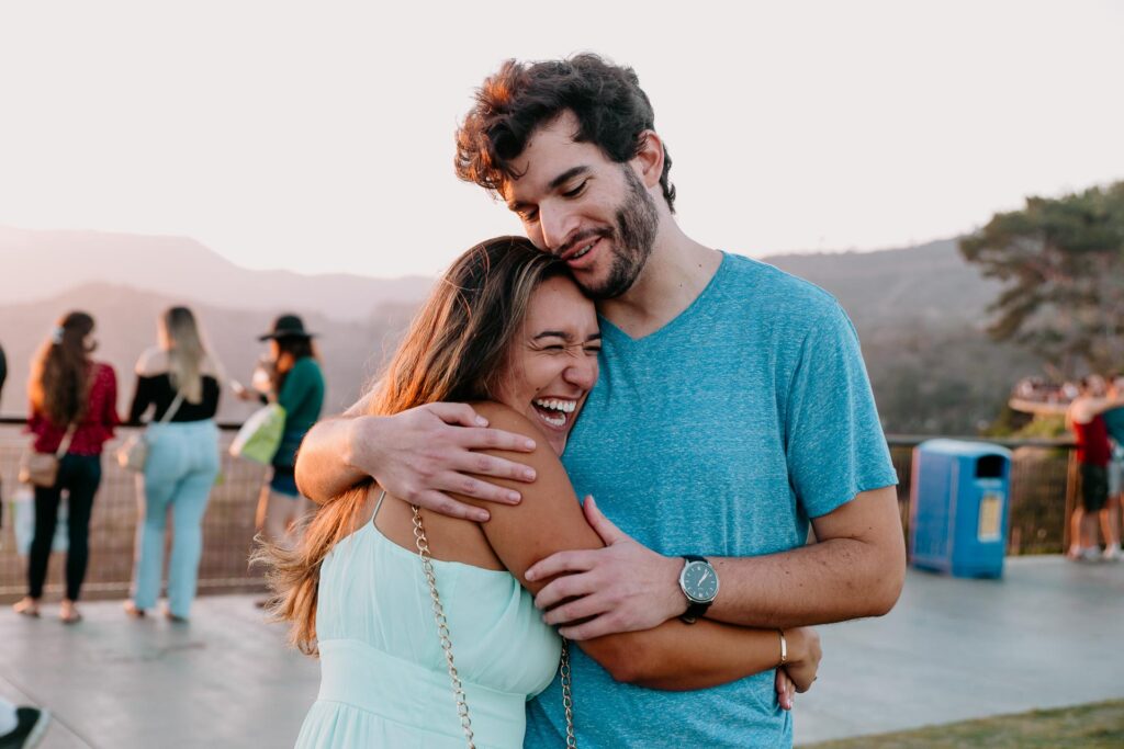 griffith observatory engagement photography