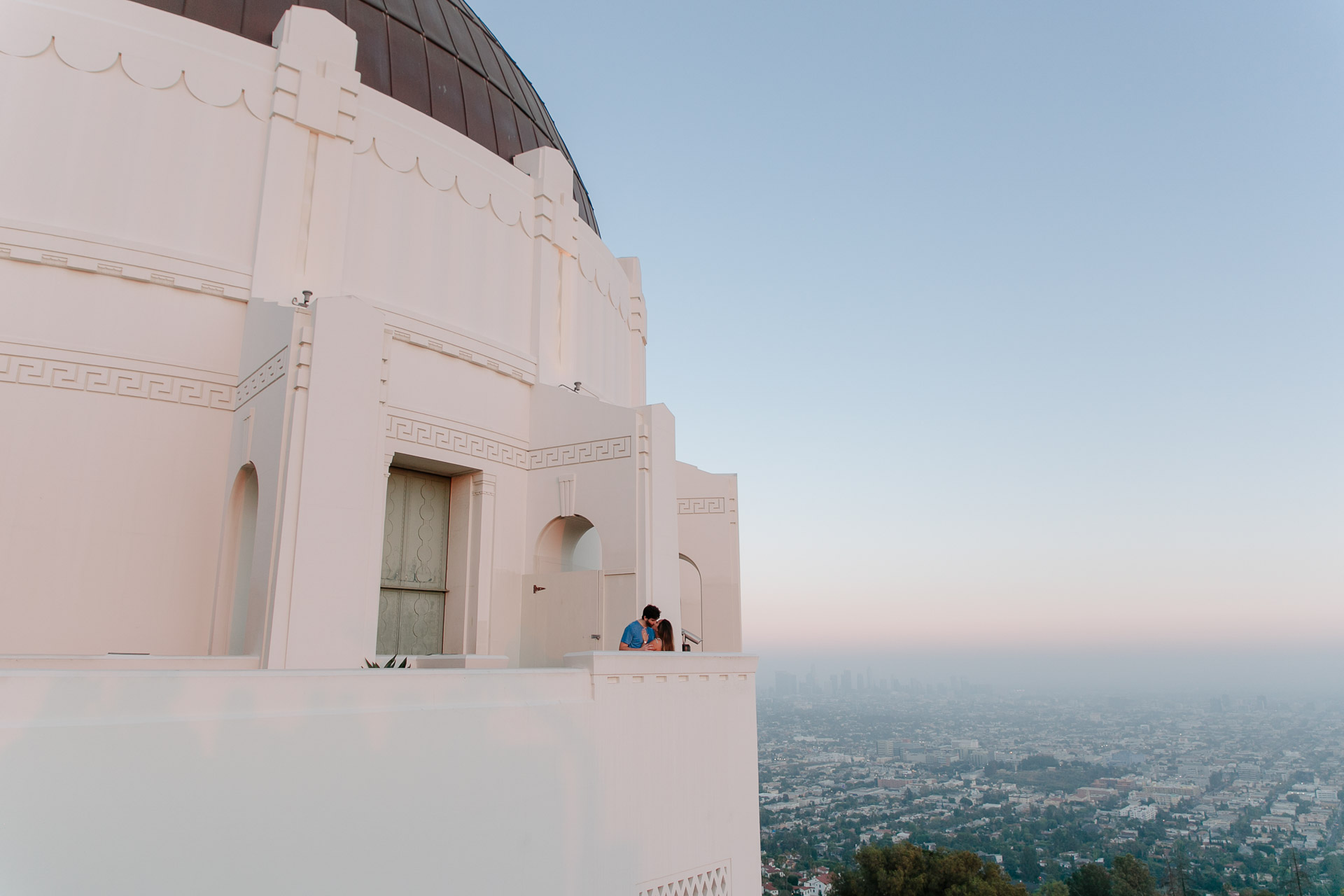 griffith observatory engagement photography