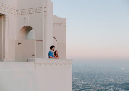 griffith observatory engagement photoshoot