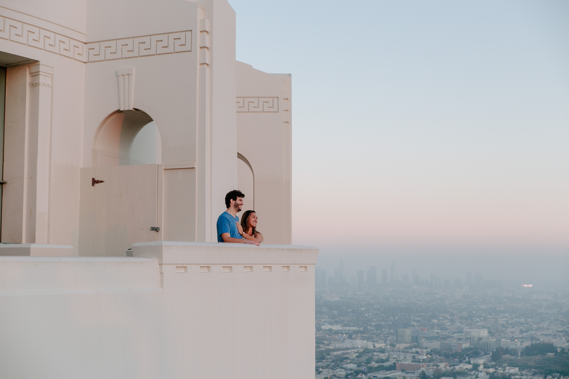 griffith observatory engagement photoshoot