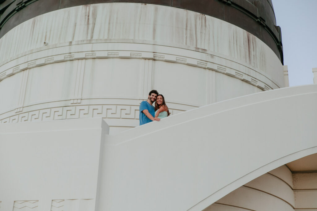 couple photoshoot at girffith observatory