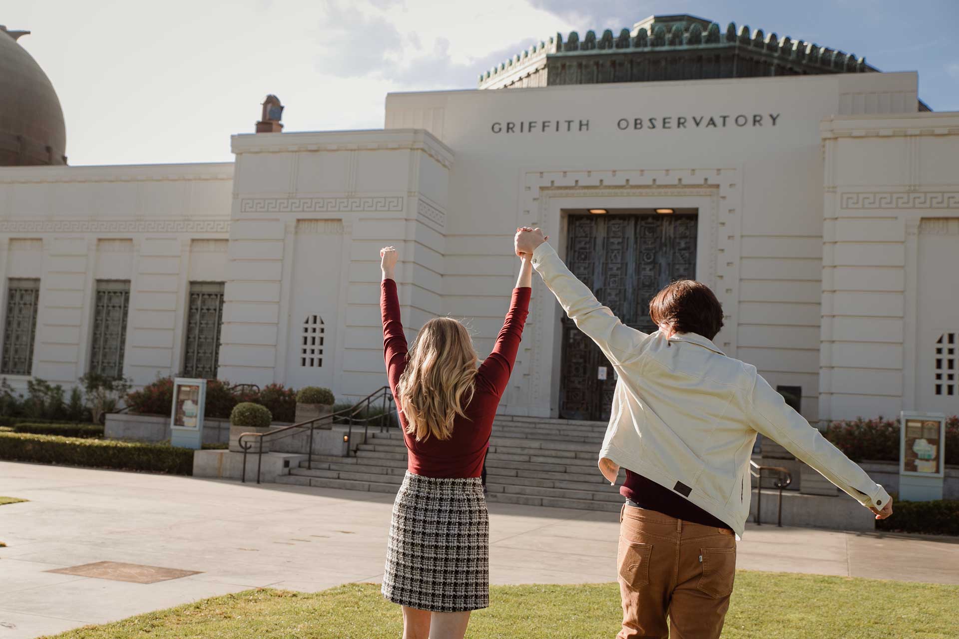 proposal photography at griffith observatory