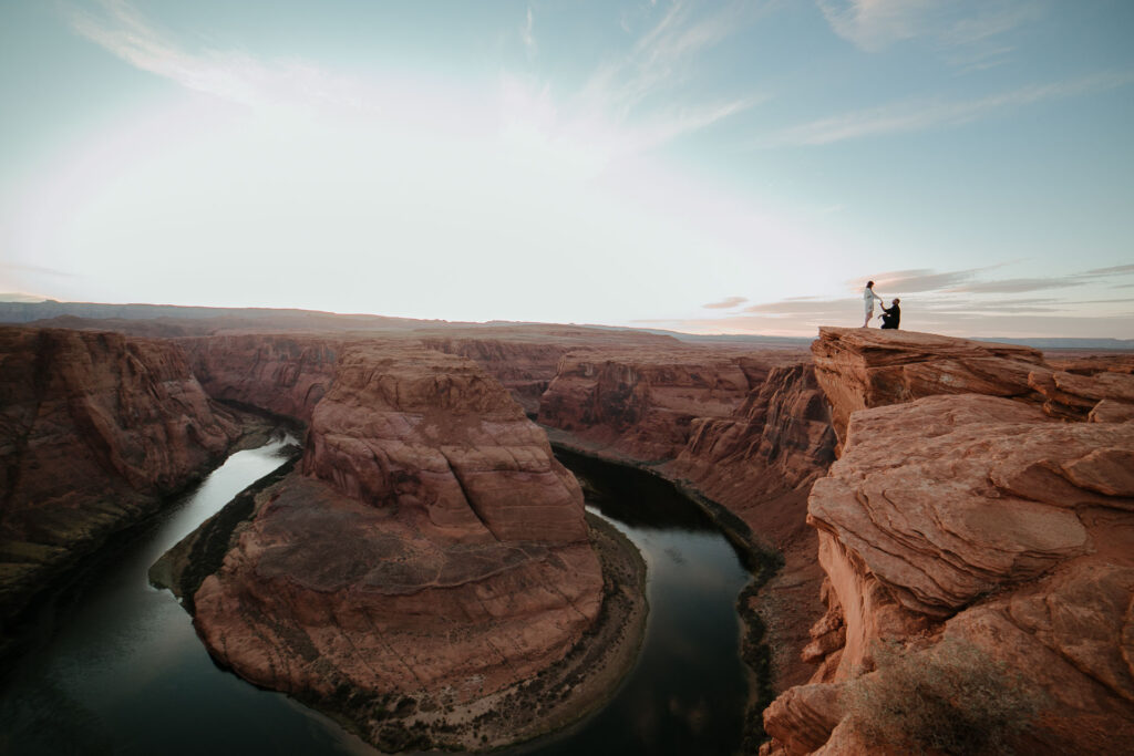 marriage proposal at horseshoe bend