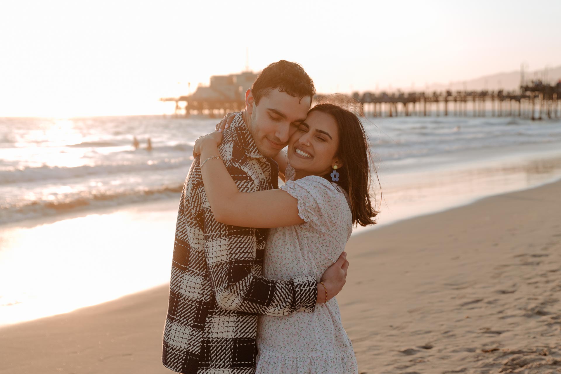 engagement photoshoot in los angeles, california