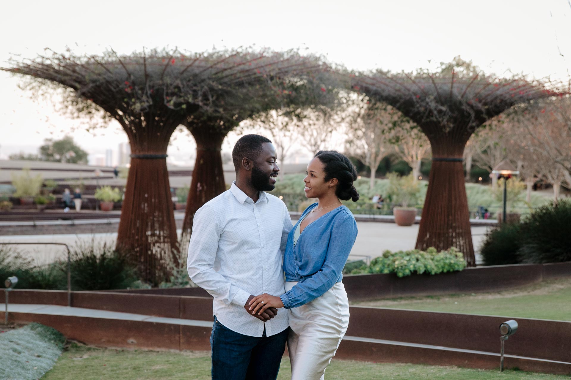 getty center engagement photography